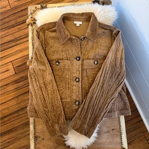 Women's Brown Corduroy Jacket, J. Jill